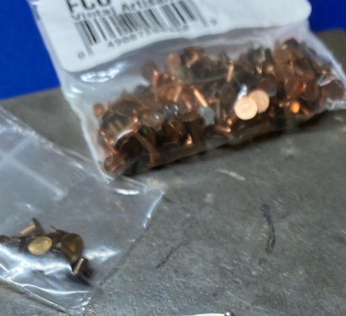 Susan LeGuyader's Riveting Tips - , Metalwork, Riveting, Riveting Techniques, Wire Rivets, You can purchase premade rivets